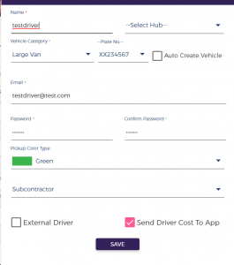 Instadispatch Add Driver | Courier Management Software | Driver Creation
