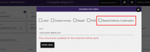 Dispatcher to Manually send Delivery Date Confirmation email: