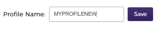 Click “Save” to store the mapping profile
