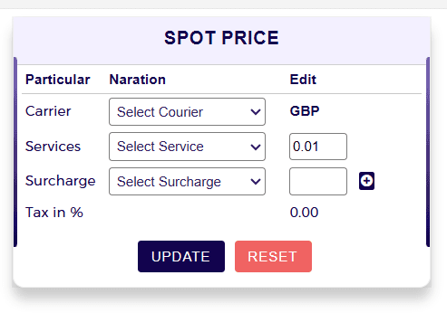 Add pricing manually