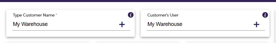 Select Type Customer Name and Customer’s User