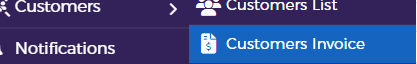 Select Customer Invoice