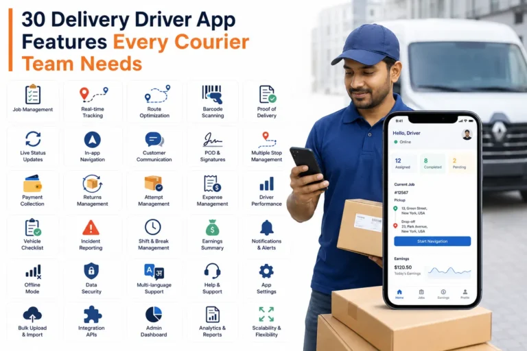 These 30 Delivery Driver App Features Every Courier Team Needs