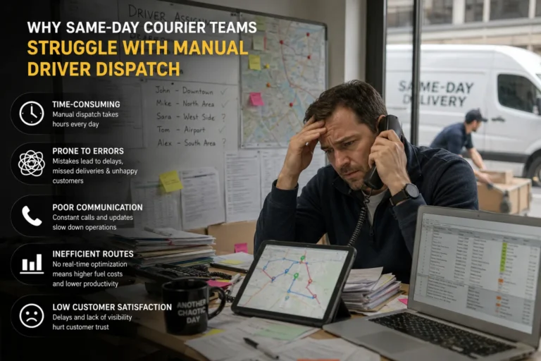 Why Same-Day Courier Teams Struggle With Manual Driver Dispatch